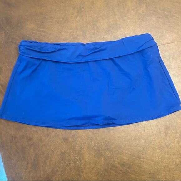 Chaps Blue Bathing Suit Bottom Skirt Woman’s size 12 - Picture 5 of 5